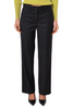 BLACK STRAIGHT LEG PANTS