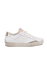 SNEAKERS DONNA CON DETTAGLI LAMINATO IN PELLE BIANCO