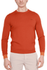 MAGLIA UOMO GIROCOLLO IN MERINO E COTONE ARANCIO