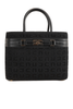 BORSA SHOPPER IN TESSUTO JACQUARD NERO