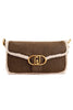 BROWN ECO SHEEPSKIN SHOULDER BAG