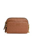 CAMEL EMBOSSED SHOULDER BAG