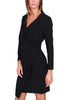 BLACK WRAP DRESS