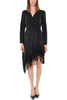 DRESS WITH FRINGES AND BLACK LACE INSERT