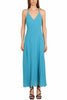 LONG DRESS WITH THIN STRAPS IN TURQUOISE