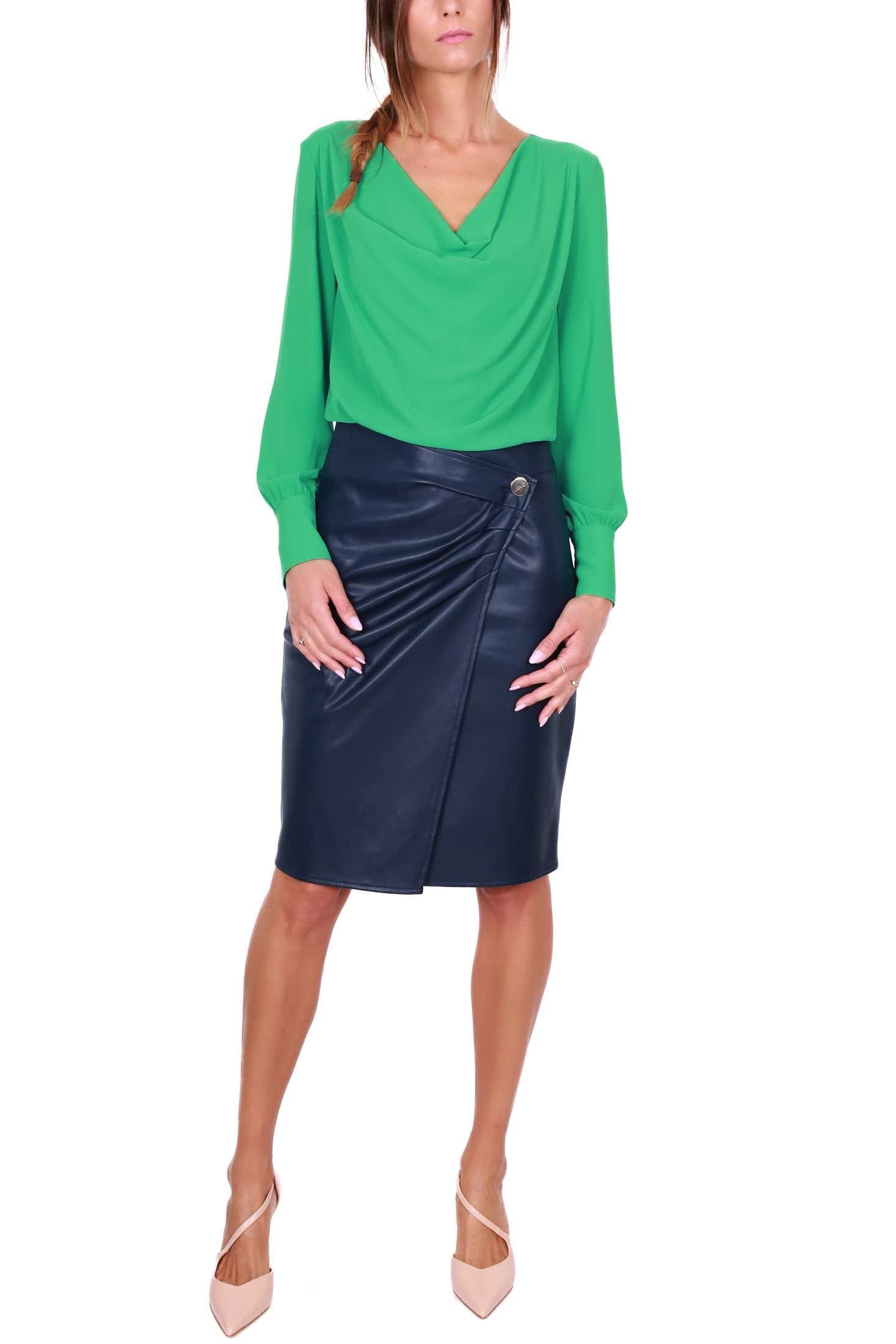 Liu Jo Black blusa maniche lunghe verde