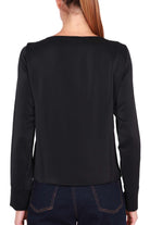 Emme Marella blusa scollo a barchetta nero