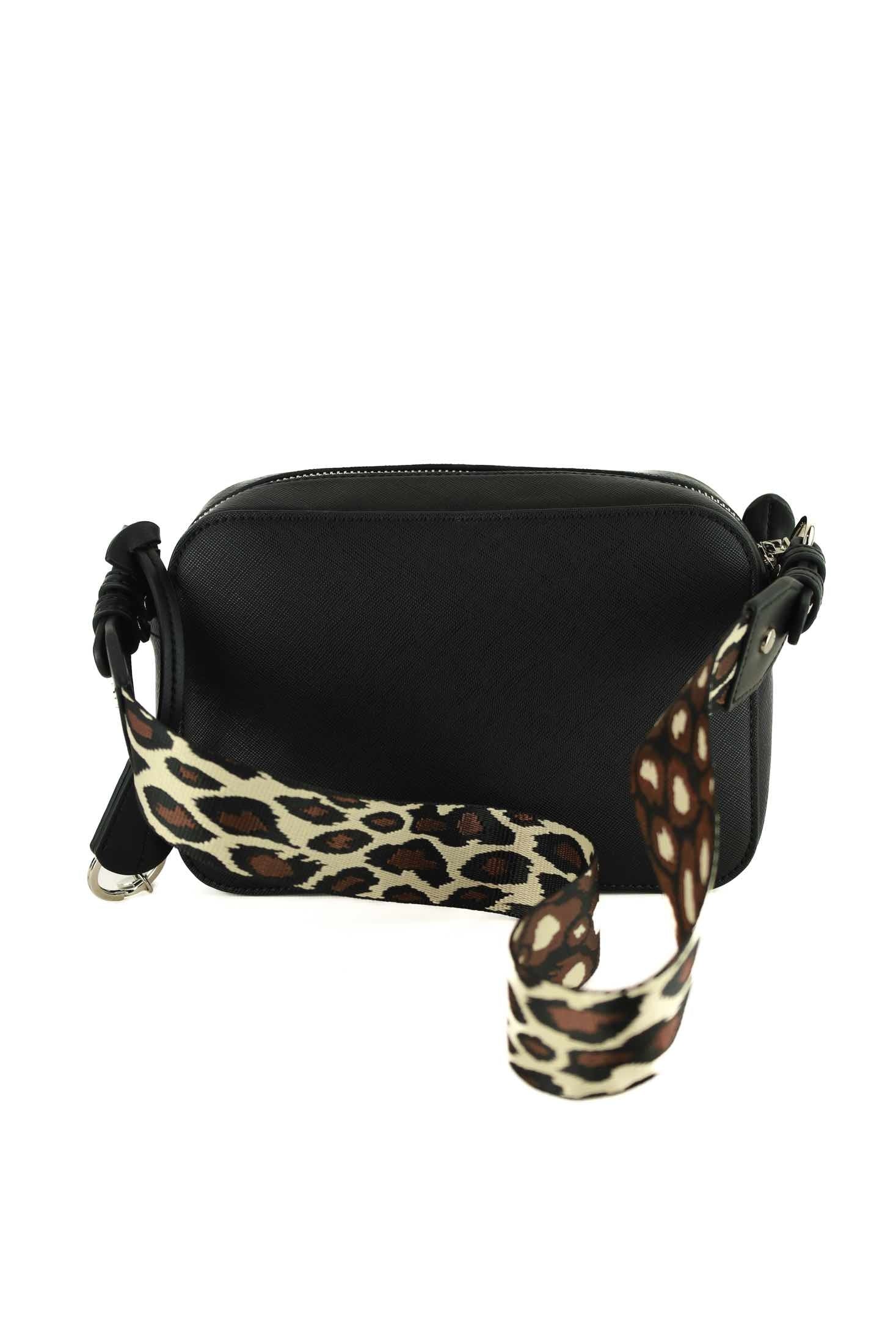 Liu Jo Borse borsa a spalla con tracolla animalier nero