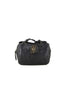 BLACK LOGO EMBOSSED PRINT SHOULDER BAG