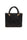 BORSA SHOPPER PICCOLA IN RAFIA CON LOGO JACQUARD NERO