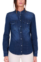 Blu Denim camicia donna in jeans blu