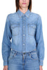 SHORT DENIM SHIRT BLUE