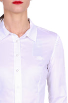 Guess Donna camicia in popeline di cotone stretch bianco