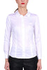 WHITE STRETCH COTTON POPLIN SHIRT