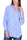 CAMICIA OVERSIZE IN POPELINE DI COTONE A RIGHE BLU