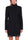 SHORT COAT IN BLACK SCUBA FABRIC