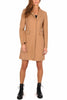 SHORT WOOL MIXED CAMEL COAT