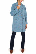 Liu Jo White cappotto corto oversize azzurro