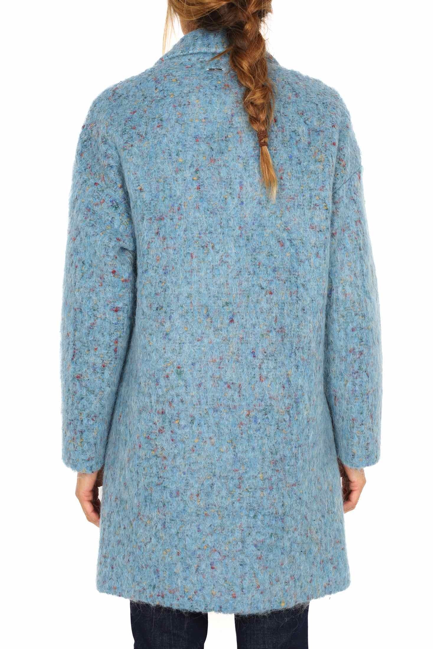 Liu Jo White cappotto corto oversize azzurro