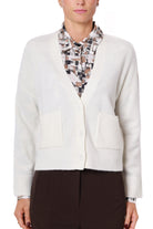 Liu Jo White cardigan in morbida lana burro