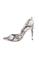 Guess Scarpe decollete a punta stampa pitone con tacco 10 cm ghiaccio