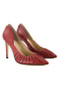 PUMPS AUS NAPPA MIT ROTER LOCKE