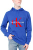 FELPA CAPPUCCIO CON RICAMO LOGO CK BLUETTE