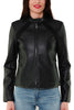 GIACCA BIKER IN ECOPELLE NERO