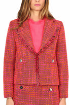 Liu Jo Black giacca blazer bouclÈ fuxia