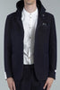 BLUE HOODED BLAZER JACKET