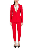 Liu Jo White giacca blazer con cintura rosso