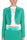 SHORT BLAZER JACKET WITH GREEN SATIN LAPEL