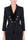 DOUBLE BREASTED BLAZER JACKET IN BLACK FLOCKED FABRIC