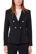 Emme Marella giacca blazer doppiopetto nero