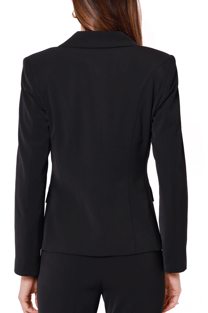 Emme Marella giacca blazer doppiopetto nero