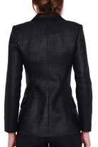 Elisabetta Franchi giacca blazer doppiopetto nero