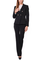 Emme Marella giacca blazer doppiopetto nero