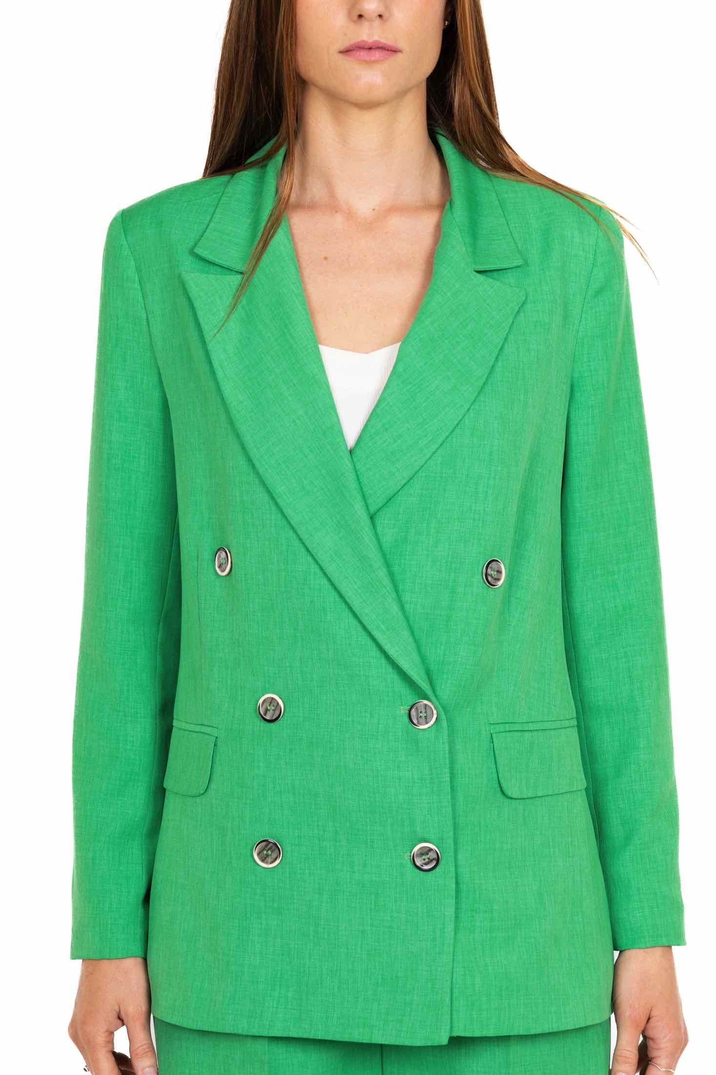 Dixie giacca blazer doppiopetto verde