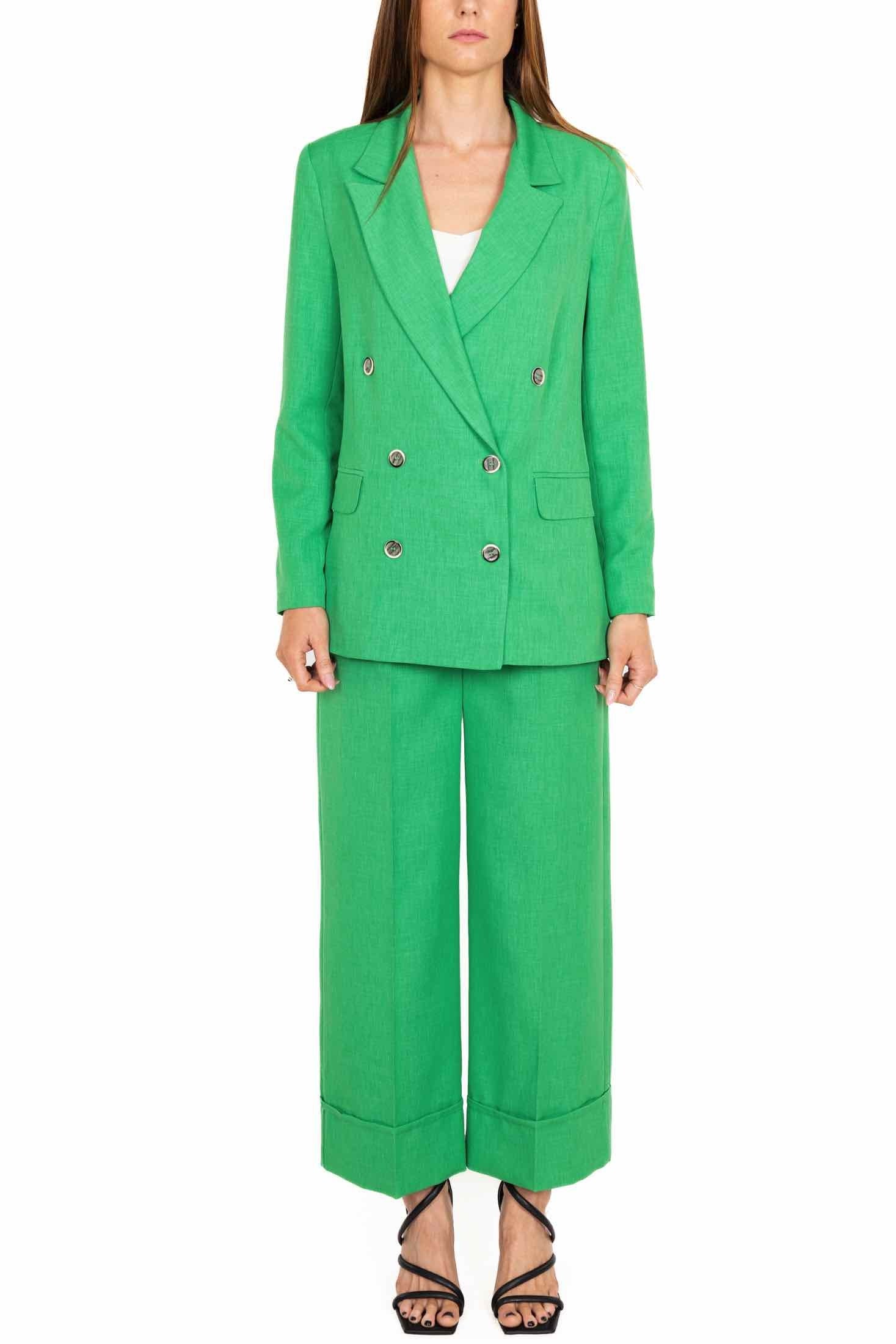 Dixie giacca blazer doppiopetto verde