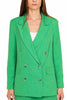 GREEN DOUBLE BREASTED BLAZER JACKET