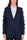 GIACCA BLAZER GESSATA CON FIOCCHI BLU