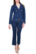 Blu Denim giacca blazer in denim blu