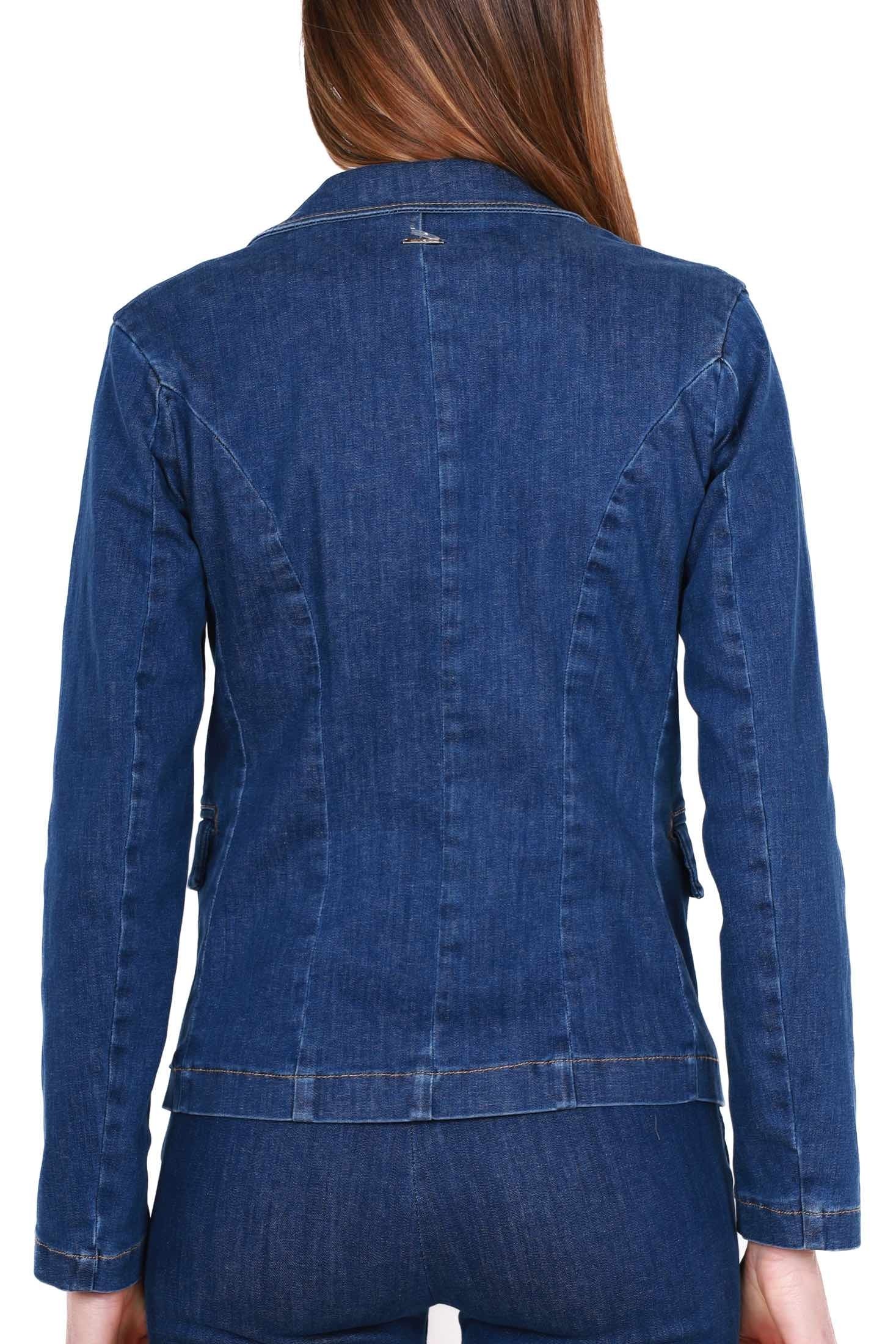 Blu Denim giacca blazer in denim blu