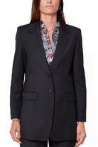 Emme Marella giacca blazer in flanella nero