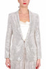 GIACCA BLAZER IN PAILLETTES BURRO