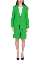 Emme Marella giacca blazer in puro lino verde