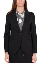 Dixie giacca blazer in tessuto punto milano nero