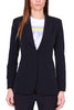 BLUE TECHNICAL FABRIC BLAZER JACKET