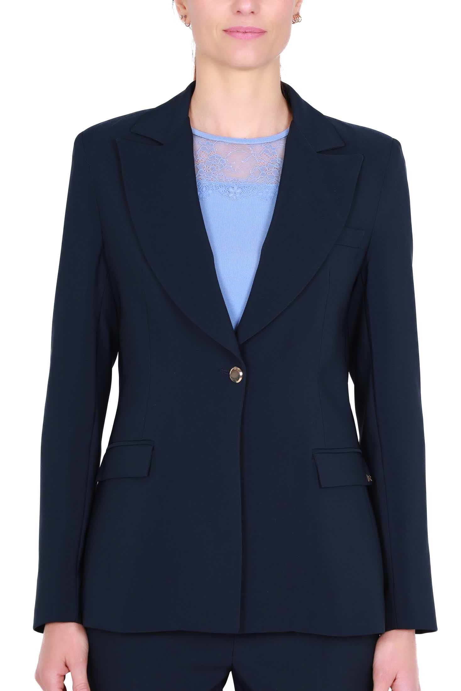 Kocca giacca blazer in tessuto tecnico blu