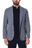 TECHNICAL FABRIC BLAZER JACKET WITH PATTERN